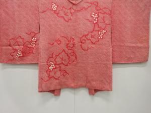 アンティーク　本総絞り　葡萄唐草模様絵羽織